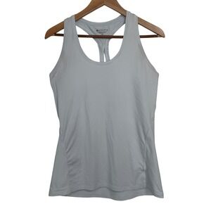 Athleta Womens Racerback Tank Top Light Blue Performance Yoga Gym Size‎ M